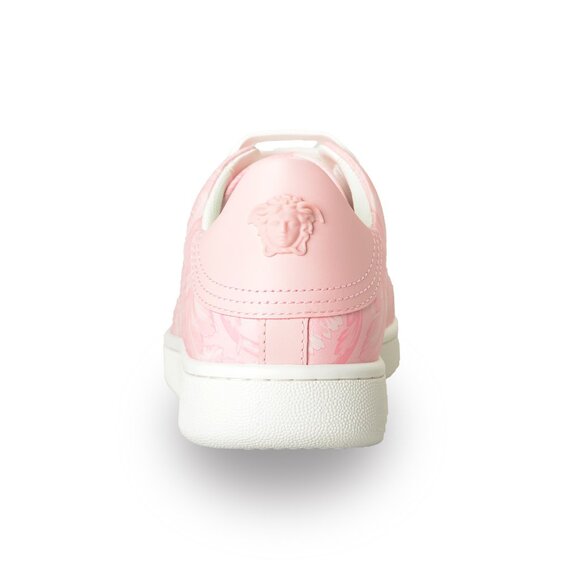 Versace White Pink Chunky Sneakers Size 39 – On Que Style Versace Women\'s Pink Barocco Print 100% Leather Sneakers Shoes US 9 IT 39